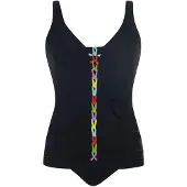 Sunflair Tankini bleu clair / pomme / violet / noir