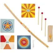 Janod - Set de jouets de tir à l'arc en bois - bois- dès 5 ans