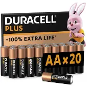 Duracell Plus Alkaline Mignon AA LR06 1.5 V (20er Blister)