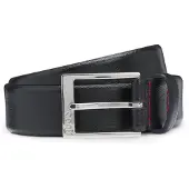 HUGO pour homme. 50541175 Ceinture Volpiana noire (120 cm), Casuel, Cuir