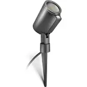 Steinel LED Sensor Spot de jardin 7,9W 512 lm 3000 K blanc chaud H 369 mm Spot Garden SC anthracite réglable par Bluetooth via App