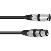 Omnitronic Câble de connexion XLR 3 pôles 25m sw (25 m, Câbles XLR)