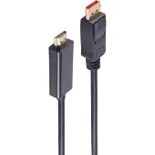 S-Impuls BASIC-S DisplayPort (5 m), Câble vidéo, Noir