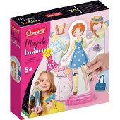Quercetti Magnetic Fashion Dress-up Doll, 29dlg.