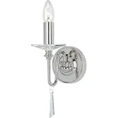 Elstead Lighting Applique murale Finsbury Park, nickel poli, 1xE14x60W, métal, dimensions : 20,5 x 12 x 17 cm, IP20, Elstead