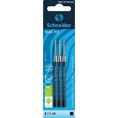 Schneider 3 recharges Slider 755 pour stylo à bille XB noir (Noir, 0.70 mm, 3 pcs)