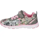 Lico Sunflowers : Chaussures pour filles, chaussures basses, baskets à scratch, couleur rose, pour le quotidien