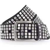 B.belt Ceinture 'Quinn' noir / argent