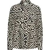 Vero Moda Chemisier 'VMVIGDIS' écru / noir