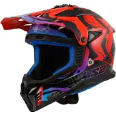 LS2 MX708 Fast II Wash Rouge Casque Cross Taille S