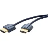 ClickTronic Câble HDMI - HDMI A mâle vers HDMI A mâle - Slimline -