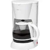 Clatronic Machine à café | pour 12-14 tasses (env. 1,5 litre) | Sécurité anti-goutte et filtre amovible | 900W | KA 3473 blanc