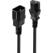 Lindy - Rallonge de câble d'alimentation - IEC 60320 C14 pour power IEC 60320 C13 - 50 cm - noir