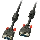 Lindy - Câble VGA - HD-15 (VGA) (M) pour HD-15 (VGA) (M) - 50 cm - moulé, vis moletées - noir
