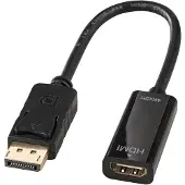 Lindy Adaptateur - - DisplayPort vers HDMI - UHD 4K - 15cm - Passif