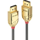 Lindy Gold - Câble DisplayPort - DisplayPort (M) pour DisplayPort (M) - DisplayPort 1.2 - 20 m - support 4K - gris