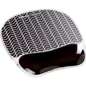 Fellowes Tapis De Souris Avec Repose Poignet Chevron Noir