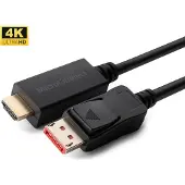 Microconnect - Câble adaptateur - DisplayPort mâle enclenché vers HDMI mâle - 10 m - triple isolation - noir - supporte 4K 60 Hz (4096 x 2160)