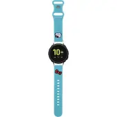 Hello Kitty Bracelet de montre connectée en silicone bleu 20 mm