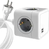 ProXtend 4-way Schuko Power Cube 1.4M White (4x, CEE 7/4, 1.40 m)