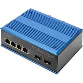 Digitus DN-651149 Commutateur industriel Gigabit Ethernet PoE, 4+2 ports