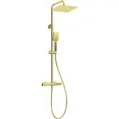 Deante Rain Shower With Thermostatic Shower Mixer Tap Doré