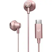 Energy Sistem Przewodowe suchawki douszne EasyPods Type C, róowe zoto |