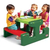 Little Tikes Table/Ensemble de bancs - 83x74x47 cm - Evergreen - - UneTaille - Table