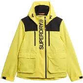Superdry Veste fonctionnelle jaune / noir