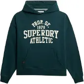 Superdry pour femme. W2012430A Sweat à capuche ESS Relaxed vert (XS), Casuel, Coton