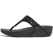 FitFlop Tongs LULU GLITTER TOE-THONGS femmes - Noir - 36