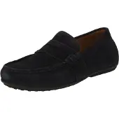 Ralph Lauren pour homme. 803893741001 Mocassins en cuir Reynold marine (42), Plat, Lacets, Casuel