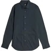 G-Star Chemise business 'Uniform Slim Shirt' bleu foncé