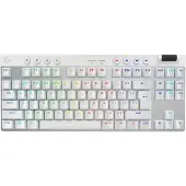 Logitech G PRO X TKL, Sans fil, Sans fil RF + Bluetooth, Interrupteur mécanique, QWERTY, LED RVB, Blanc