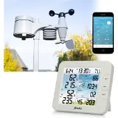 Alecto Station météo Wi-Fi 8-en-1 professionnel WS5400 avec application et