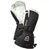 Hestra Army Leather Heli 3 doigts gants de ski, noir