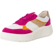 Tamaris Baskets basses marron / orange / rose / blanc