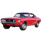 Airfix Set - MONTAGE RAPIDE - Ford Mustang GT 1968 J6035 - 45 Pa - - UneTaille - Blocs de Construction