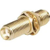 Bkl Electronic Adaptateur SMA femelle vers SMA femelle, Câble + prise électronique, Or