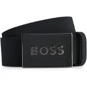 BOSS Ceinture en cuir italien avec boucle plate à logo