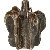 J-Line Vase naga ceramique marron/noir small
