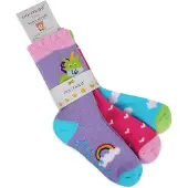 Normani Chaussettes aqua / vert / violet pastel / rose
