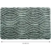 MSV Tapis de bain - 50x80cm - Wave Gris