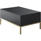 Skye Decor , Lord - Anthracite, Gold, Couchtische, Anthrazit, 90 x 40 x 60 cm