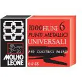 Molho Leone Agrafeuses universelles 64/48 métalliques 1000 pièces