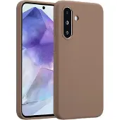 Accezz Coque Liquid Silicone Samsung Galaxy A36 / A56 - Marron clair