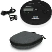 Lenco CD-300BK, Lecteur MP3 + appareil audio portable, Noir