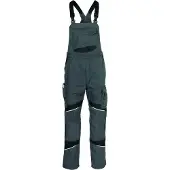 Kübler ACTIVIQ cotton+ Latzhose anthrazit/schwarz 90