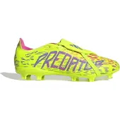 Adidas Bottes de football Predator League Tongue FG/MG Terrain Ferme/Multi Sol Homme Lucid Lemon/Blue Fusion/Lucid Pink