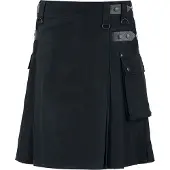 Black premium by emp Jupe mi-longue Gothic de - Kilt - S - 3XL - pour Homme - noir - Taille M